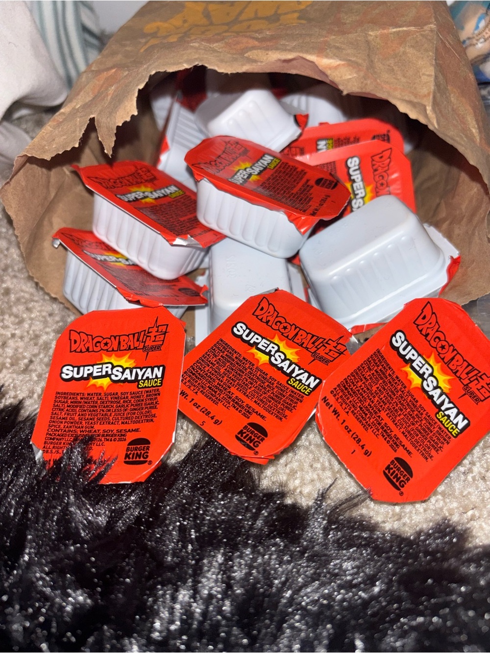 Dragon Ball Z x Burger King Super Saiyan Sauce 15 packs!